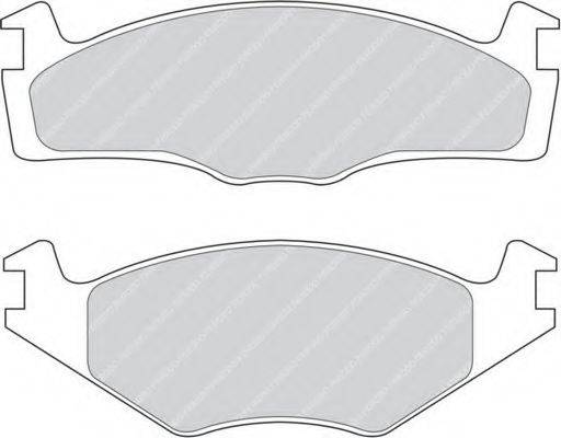 Комплект тормозных колодок, дисковый тормоз