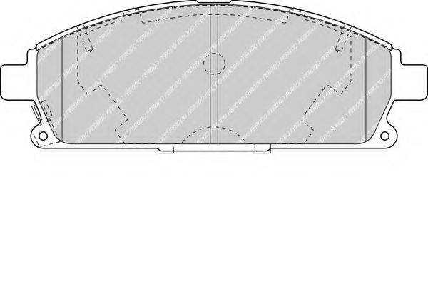 Комплект тормозных колодок, дисковый тормоз