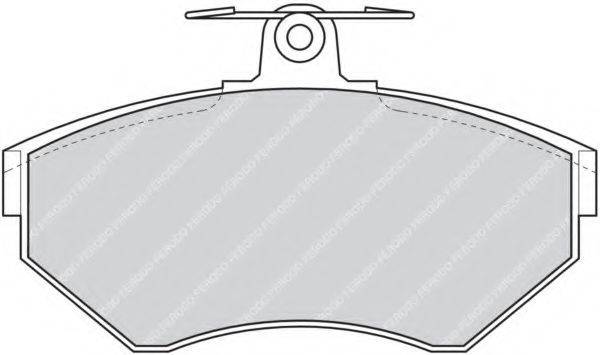 Комплект тормозных колодок, дисковый тормоз