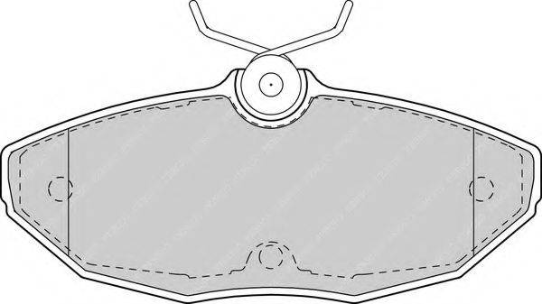 Комплект тормозных колодок, дисковый тормоз