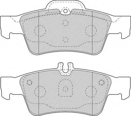 Комплект тормозных колодок, дисковый тормоз
