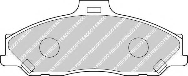 Комплект тормозных колодок, дисковый тормоз