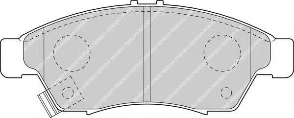 Комплект тормозных колодок, дисковый тормоз