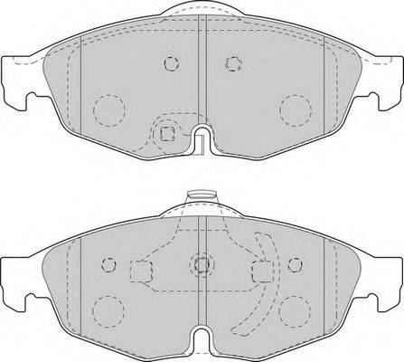 Комплект тормозных колодок, дисковый тормоз