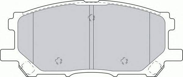 Комплект тормозных колодок, дисковый тормоз