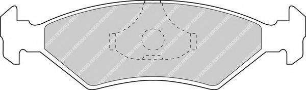 Комплект тормозных колодок, дисковый тормоз