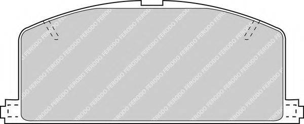 Комплект тормозных колодок, дисковый тормоз