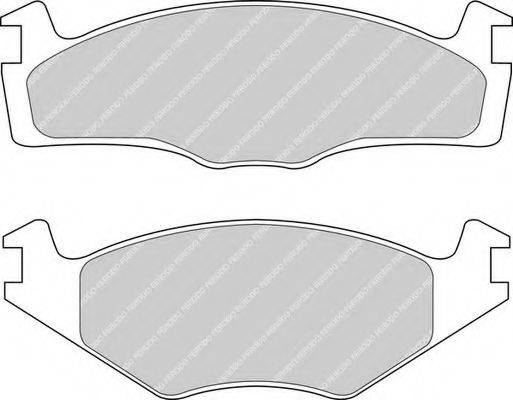 Комплект тормозных колодок, дисковый тормоз