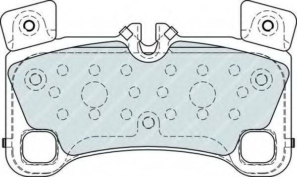 Комплект тормозных колодок, дисковый тормоз
