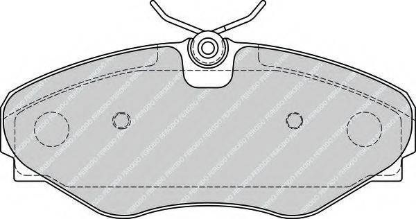 Комплект тормозных колодок, дисковый тормоз