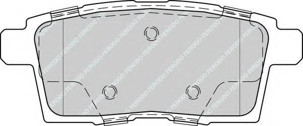 Комплект тормозных колодок, дисковый тормоз