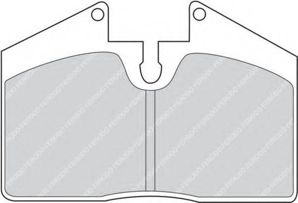Комплект тормозных колодок, дисковый тормоз