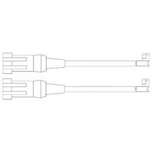 Контрольный контакт, контроль слоя тормозных колодок